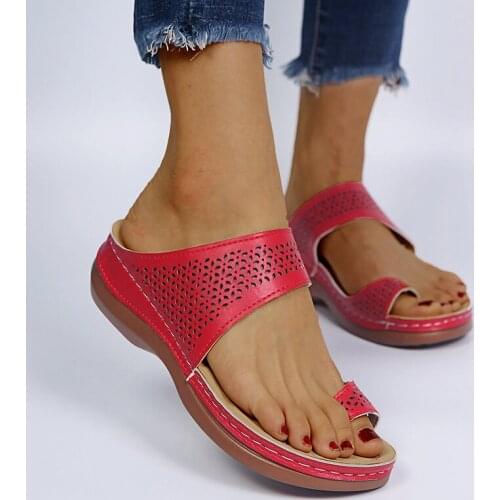 Summer Women Wedge Sandals Platform Flip Flops Soft Comfortable 2021 New Casual Shoes Outdoor Beach Slippers Ladies Sandals