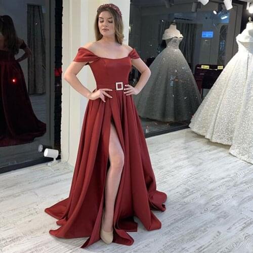 Lily Hou Bridal Womens Off Shoulder Dresses