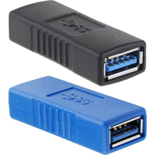 M5TD USB 3.0 Coupler Female to Female Adapter Extender Connection Converter High Speed for PC Laptop Computer