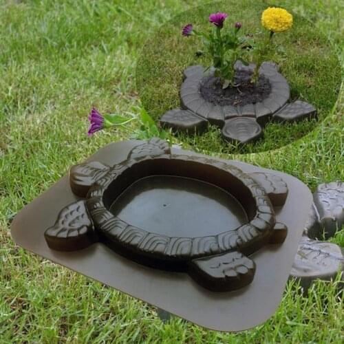 Path Maker Mold Reusable Concrete Cement Stone Design Garden Path Paving Turtle Concrete Cement Mould Paver Walk Mould DIY Decor