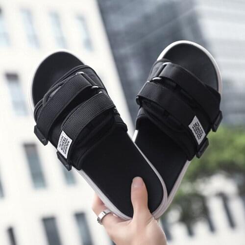 Men man italian sandals male sport slippers summer mens closed trekking for korean shoes toe sandal beach slides gladiator 2020