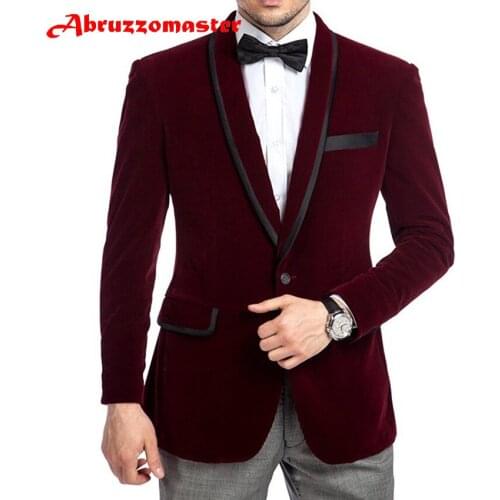 Abruzzomaster Dark Brown Tweed Men Suit British Style Modern Blazer 3 Pieces Wedding Suits Tweed Groom Suits