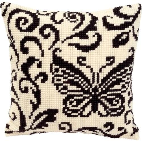 Latch Hook kits Pillow Diy Handmade Printed Canvas Cushion Latch Hook Kits DIY Unfinished accessories butterfly