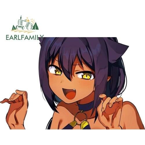 EARLFAMILY 13cm x 8.3cm for Jahy Sama Anime Cartoon Car Stickers Vinyl Car Wrap Decals Creativite Motorcycle Surfboard Decor