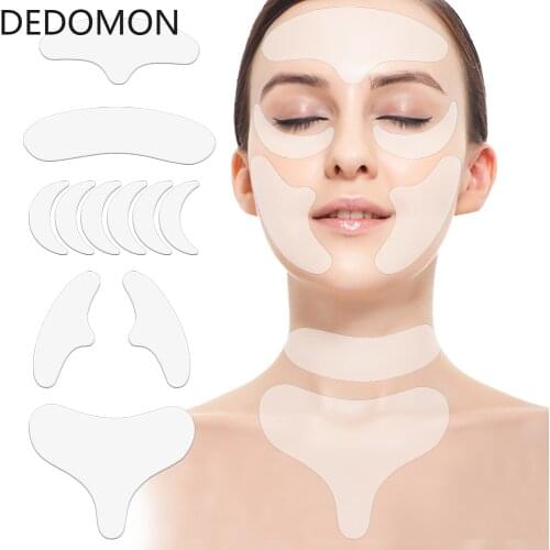 11PC Facial Wrinkle Patches Anti-Wrinkle Pads Face Forehead Wrinkle Patch Facial Line Filler Upper Lip Smoothing Wrinkle Patches