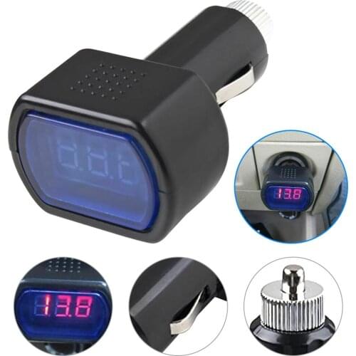 DC 12V-24V LED Display Cigarette Lighter Electric Voltage Meter tester For Auto car battery Voltmeter Indicator Dropshipping