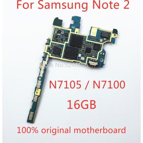 Apply to For Samsung Galaxy Note 2 N7105 / N7100 16GB 100% original motherboard chip system unlocking logic board replace