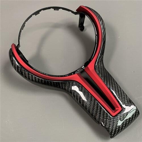 Replaced Carbon Fiber Steering Wheel Trim for BMW M2 F87 M3 F80 M4 F82 M5 F10 M6 F06 X5M X6M M-sport F30 car styling accessories