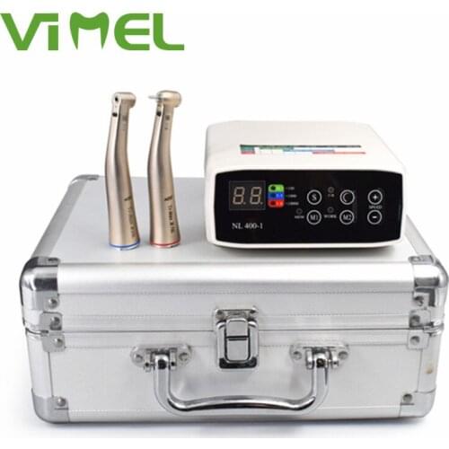 NL 4001-1 LED No Brushless Electric Motor With 1:1+1:5 Optic Ti Max Type Contra Angle Dental Micromotor System