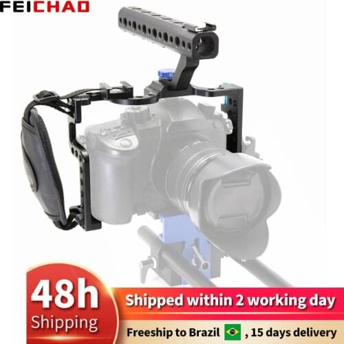 Camera Cage Protection Case Mount with Top Handle Grip for Panasonic Lumix GH5 Camera Photo Studio KIt Accessory