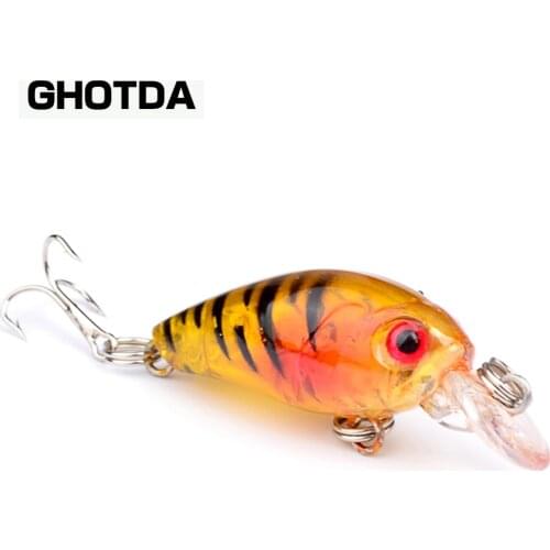 1PC Top Plastic Crank Lure 4.03g Bass Baits Fishing Lure 10# Hook Crank Fishing Lure Bait Fishing Tackle