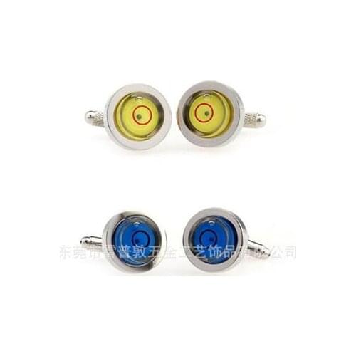 10pairs/lot Creative Transparent Eyeball Cufflinks Blue Yellow Green Eyeball Cuff Links Mens Jewelry Accessory Wholesale