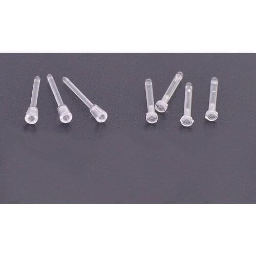 100PCS Transparent Stud Earrings For Jewelry Making Plastic Prevent Allergy Earrings Accessorie DIY Components