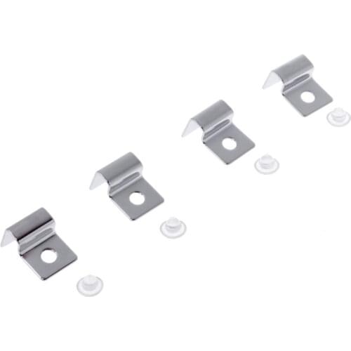 4Pcs Stainless Steel Aquarium Fish Tank Fixed Cover Clip Filter Barrel Holder