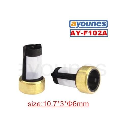 50pieces size 10.7*3*6mm top quality auto parts fuel injector filter /micro filter for oem 23250 00020 injector (AY-F102A )