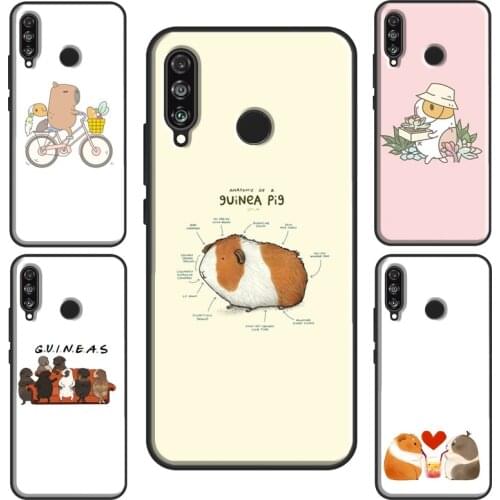 Funny Cartoon Guinea Pig Case For Huawei P Smart 2019 Y7 Nova 5T P30 P20 P40 Lite Mate 20 For Honor 10i 8A 8X 9X
