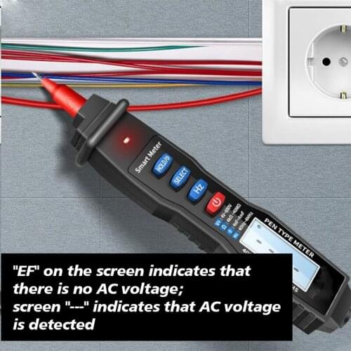 4000 Counts Digital Multimeter Pen Professional Smart Meter With NCV AC/DC Voltage Resistance Capacitance HZ Tester Tool