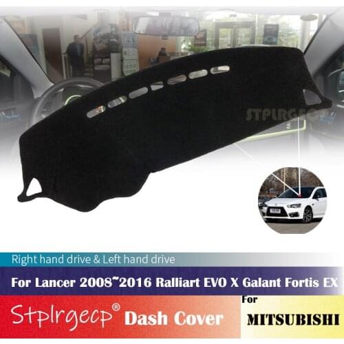 For Mitsubishi Lancer 2008~2016 Ralliart EVO X Galant Fortis EX Dashboard Cover Protective Pad Car Accessories Sunshade Carpet