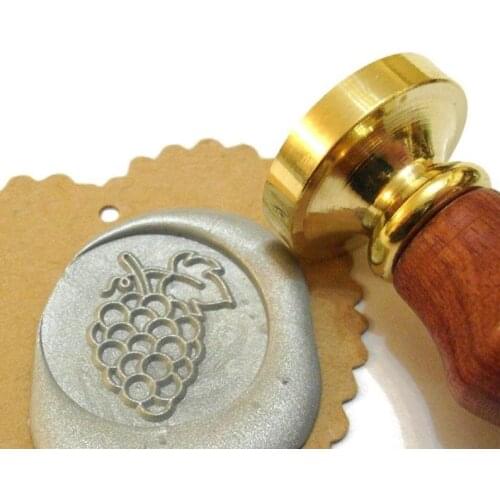 GRAPE FRUIT Grape Wine Wax Seal Stamp / Wedding Invitation / Birthday Party / Gift Box Set / Winery Wedding