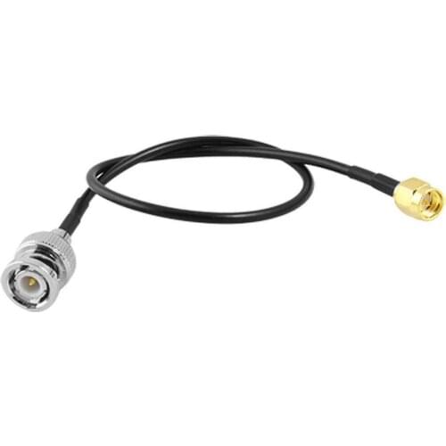 KSOL 12.8" RF Pigtail Cable SMA Male to BNC Male Adapter Connector