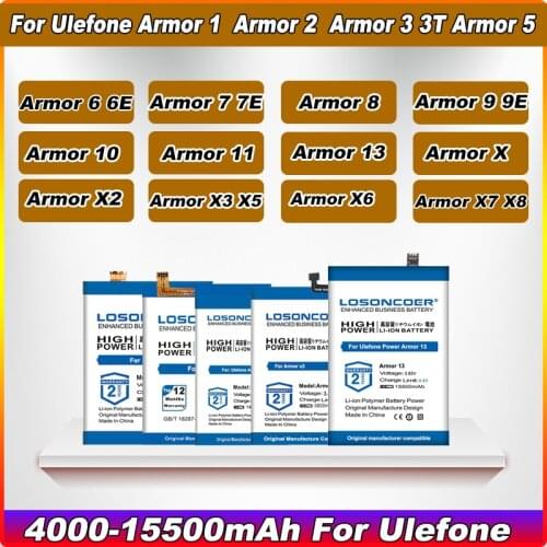 LOSONCOER Ulefone Armor X5 Pro Phone Batteries