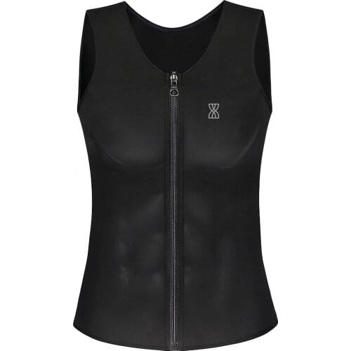 Mens Waist Trainer Sauna Suit Sweat Vest Slimming Underwear Body Shaper Weight Loss Shirt Fat Burner Workout Tank Tops Shapewear