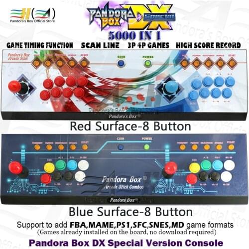 Pandora Box DX 3000 in 1 arcade game Console 8 button custom support 3P 4P game Save Game progress can add 5000 games 3D tekken