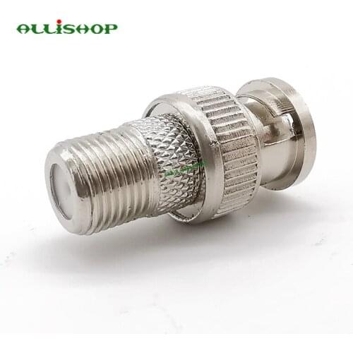 BNC Male Plug to F Female Jack Adapter Coax Connector Coupler adapters CCTV Camera BNC to F RF Adapter Connector