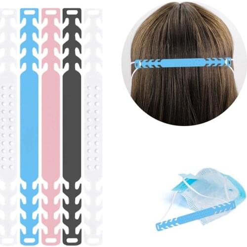 4/5PCS Adult Non-slip Mask Extender Adjustable Silicone Mask Hanging Buckle Extension Strap salvaorejas para mascarilla