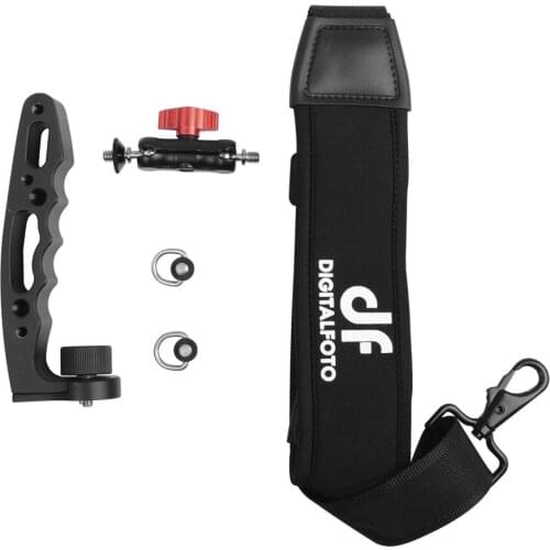 Aluminum Alloy Gimbal Stabilizer Versatile Handle Hand Grip Extension Rod Holder with Mini Magic Arm for Zhiyun Weebill S Camera