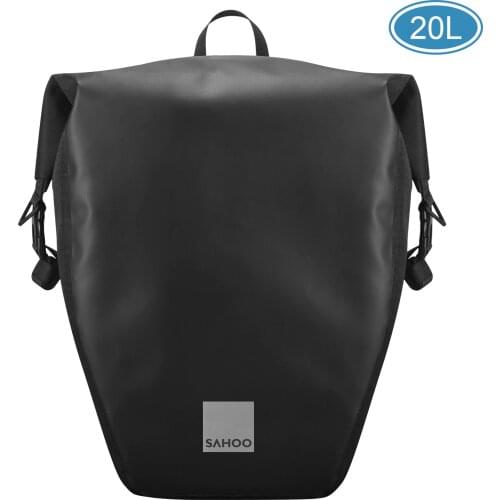 SAHOO 10L/20L Large Capacity Waterproof Cycling Trunk Bag Bicycle Rear Rack Bag Bike Pannier Bag Travel Bag