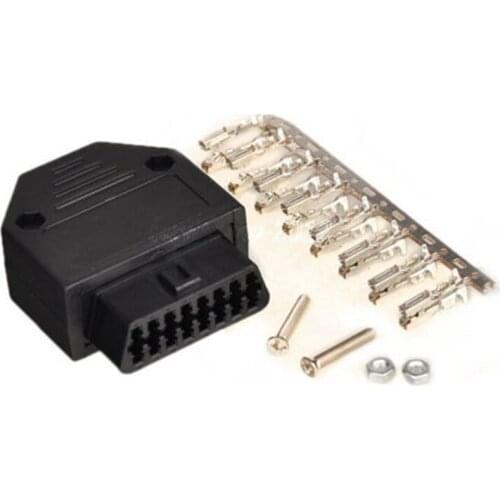 Universal 16 Pin OBD 2 OBD II OBD Cable Female Auto Car Diagnostic Tool Connector