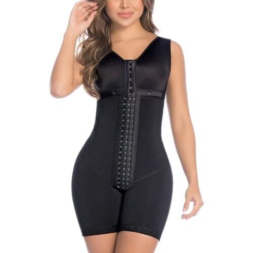 Womens Tummy And Waist Control Shapewear High Compression With Bra Faja Bodysuit Postpartum Slimming Corset Colombian Latex