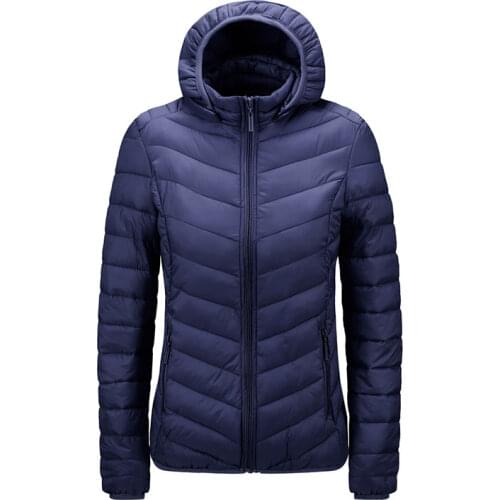 Womens Winter Packable Down Jacket Puffer Lightweight Hooded Short Coat