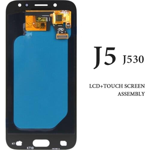 For Samsung J5 2017 LCD 5.0" AMOLED J5 J530 J530F J5 Pro Black White Gold Digitizer Display Spare Parts Pantalla Touch Assembly