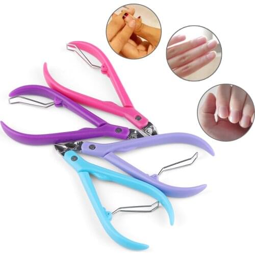1PC Professional Stainless Steel Toe Finger Cuticle Nipper Clipper Trimmer Cutter Plier Scissors Nail Manicure Tool Color Random