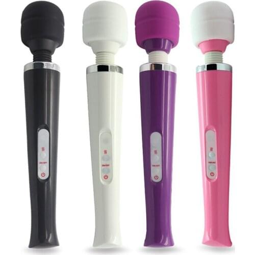 12.6X2.36Inch USB Charged 10 Speeds Vibrator Magic Wand Massager Stick Wireless AV Vibrators Sexy Clit Sex Toys For Women