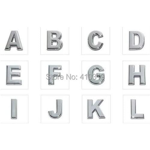 260pcs/lot 10mm A-Z chrome slide letter DIY English Alphabet fit for 10mm phone strips