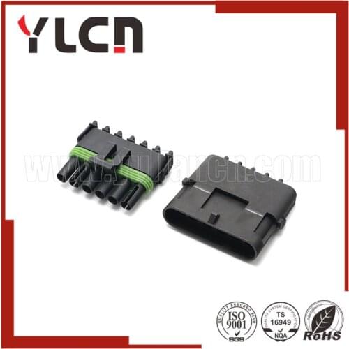 3 Sets Connectors Six Pins Way Black Electrical Connector Plugs 2.5 Series Best Price