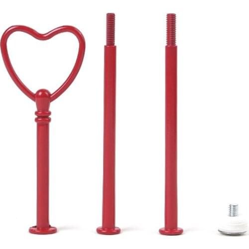 3 Tiers Cake Rod Plate Stand Handle Fitting Hardwaye Wedding Party Supplies