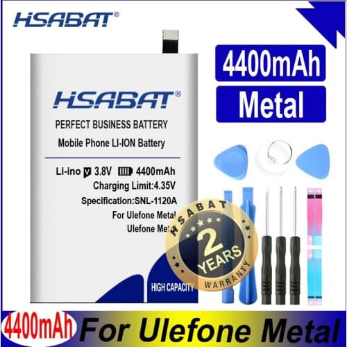 HSABAT 4400mAh Battery New Replacement accessory accumulator for Ulefone Metal