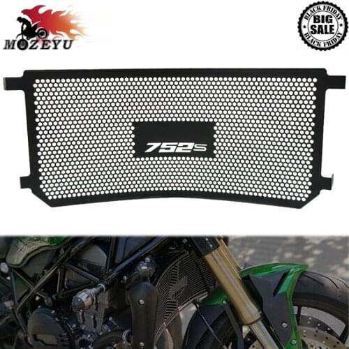 CNC Aluminum Accessories Motorcycle Radiator Grille Guard Cover Protector FOR Beneli 752s 752 S 2018-2019 with Beneli 752s LOGO