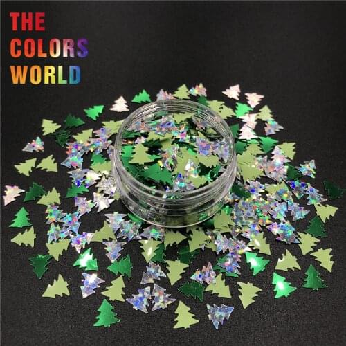 Christmas Tree Sequins Not Solvent Resistant Nail Art Decoration Tumblers Craft DIY Handmade Accessoires Festival Party Supplier