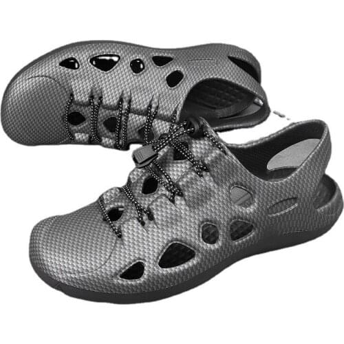 2021 Summer New Korean Style Mens Sandals Breathable Slip-on Casual Flat Outdoor Gladiator Shoes Non-slip Wear-resisting