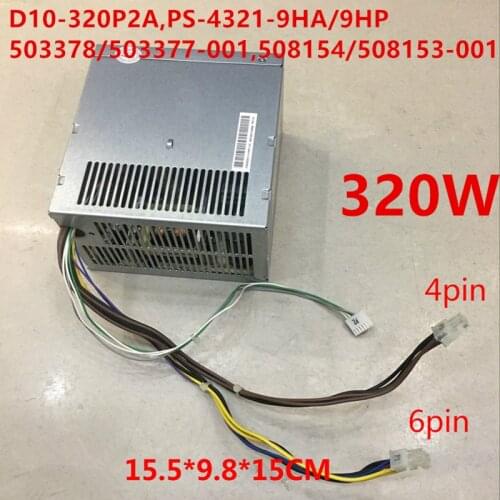 New PSU For HP 8000 8080 8100 8180 8200 8280 8300MT 320W Power Supply D10-320P2A PS-4321-9HA/9HP D12-320P1B 503378/508153-001