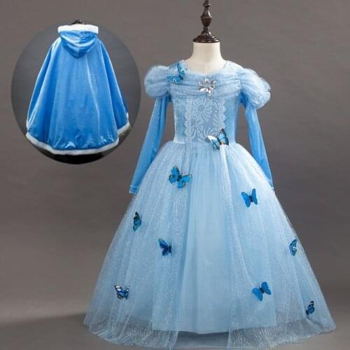 Autumn New Arrivals Children Halloween Costumes 2019 Birthday Girls Dress Fancy Carnival Princess Kids Dresses for Girls Winter