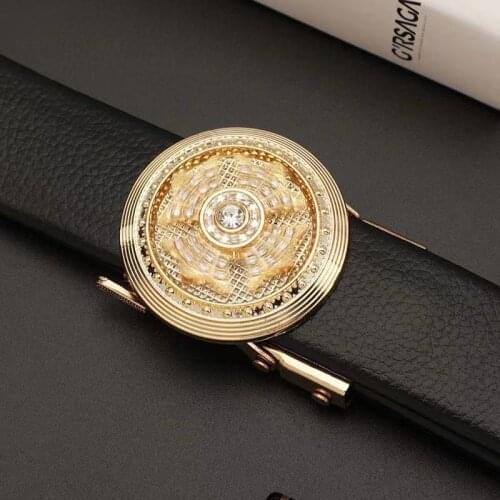Diamonds Belt Mens Automatic Buckle Belt Business Fashion Trend Mens Trousers Belt