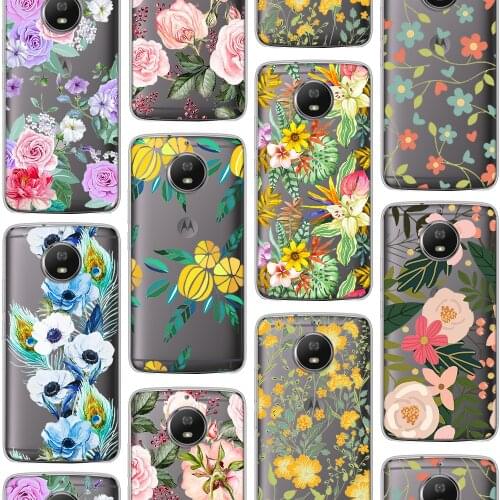 Luxury Art Flower Vogue Case For Motorola Moto G9 G10 G30 G8 E7 E6S G7 G6 E6 G5 G5S E5 One Macro Plus Play Power Lite Silicone