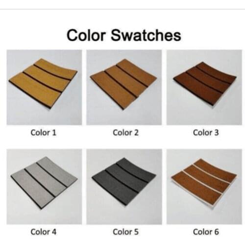 Self Adhesive 600x2400x6mm Teak Decking EVA Foam Marine Flooring Faux Boat