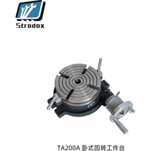 TA200A horizontal rotary table Milling machine accessories 8 inch machine tool accessories Drilling milling machine processing